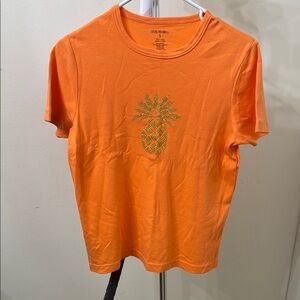 Vibrant Orange Fitted Short Sleeve Tee